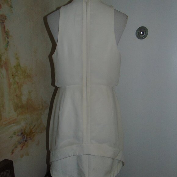 Cameo Structured Dress Sleeveless Revolve Mini Large Layered Semi Sheer - Picture 3 of 12